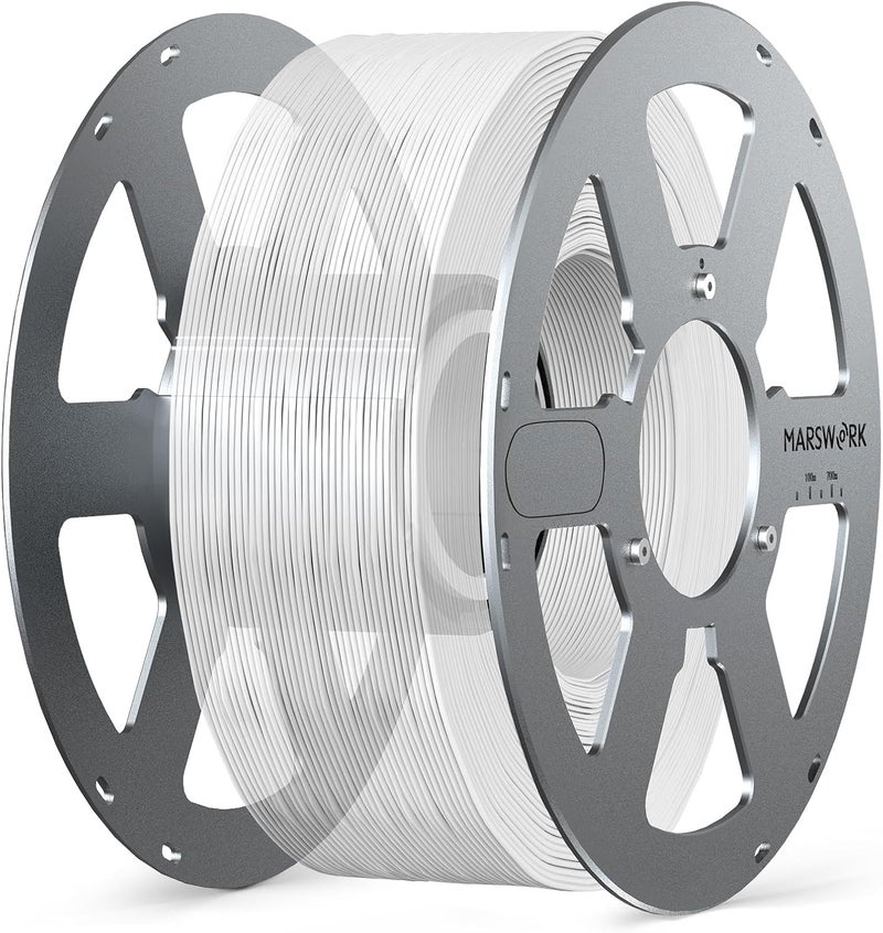 MarsWork Aluminum Reusable Spool for Refill Filament, Durable Metal Design with PTFE Ring, Compatible with Bambu Lab 3D Printers - Image 1